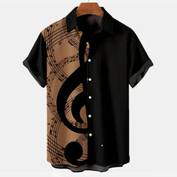 Men's Summer Loose Trendy  Short-sleeved Shirt