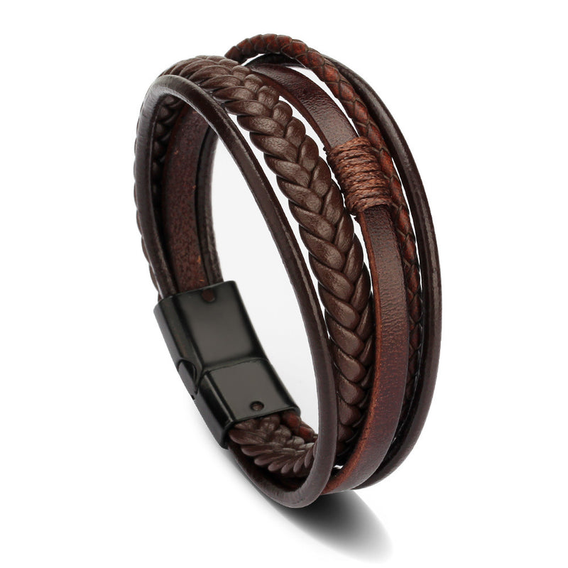 Wholesale Price Classic Genuine Leather Bracelet For Men