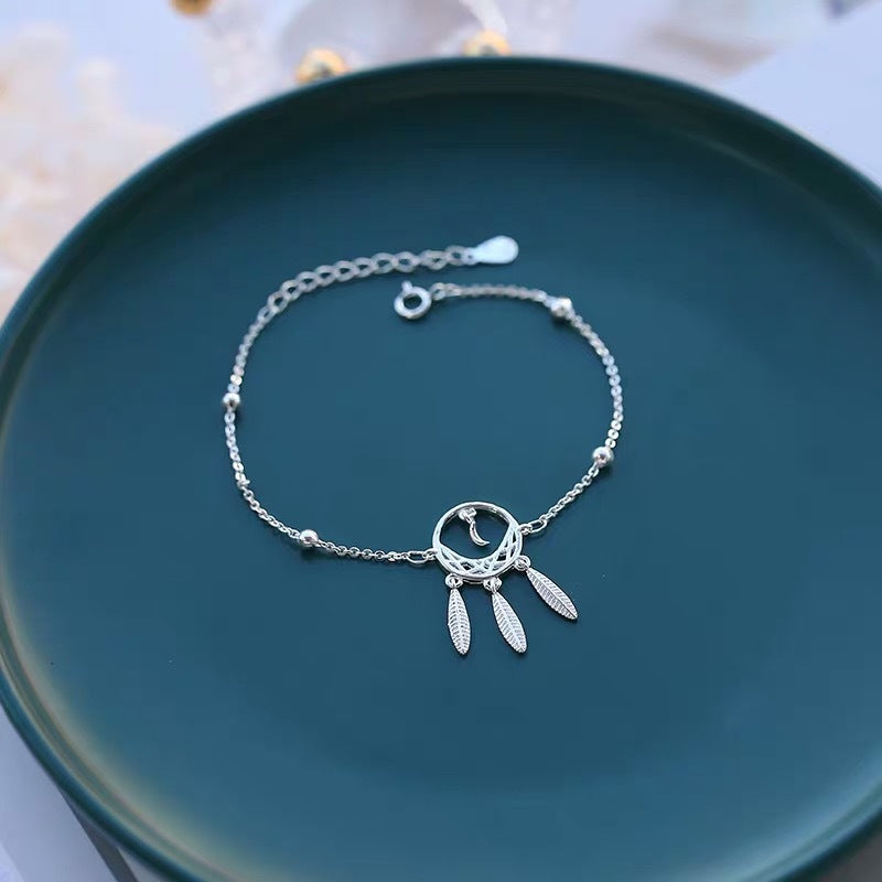 Dreamcatcher Bracelet Female Sen Series Ins Bracelet Niche Korean Girlfriends Star And Moon Jewelry Gift