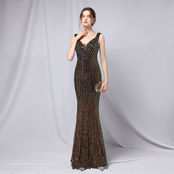 New Sequined Fishtail Long Dress