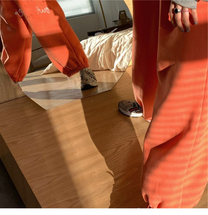 Street Style School Outfit Orange Jogger Ideas Harem Pants