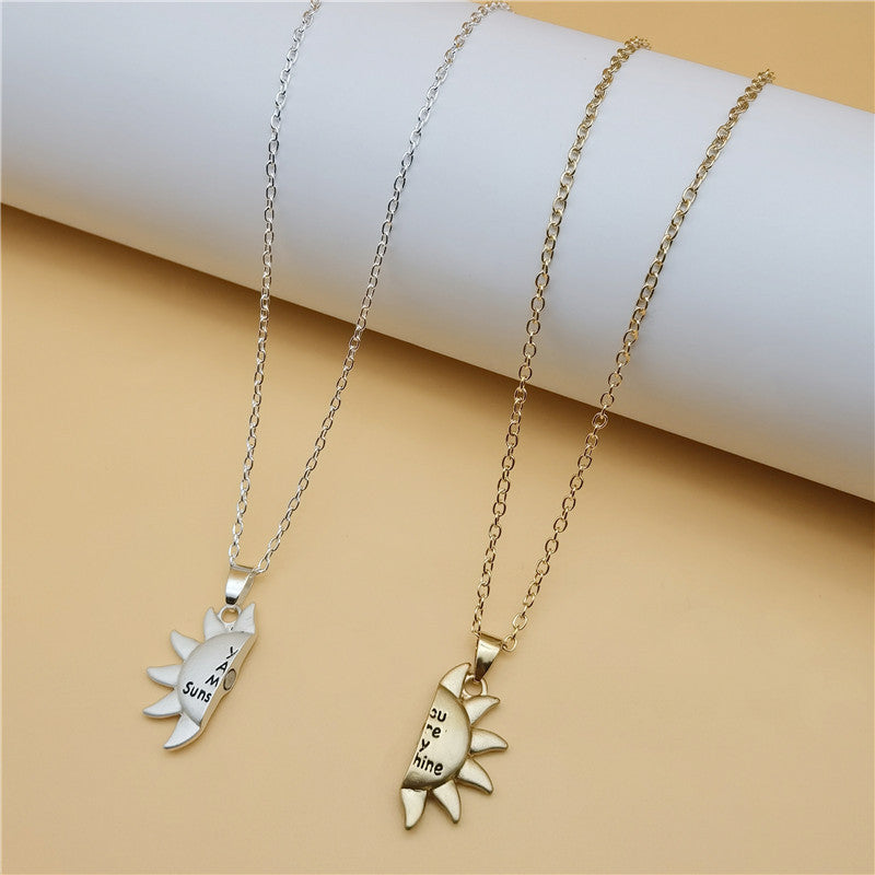 European And American New Creative Solar Magnetic Couple Necklace