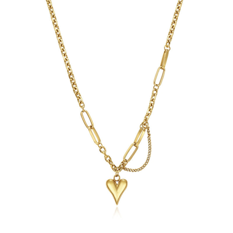 Women's Personality Simple Peach Heart Necklace