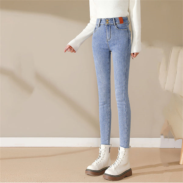 New Fashion Skinny Warm Jeans