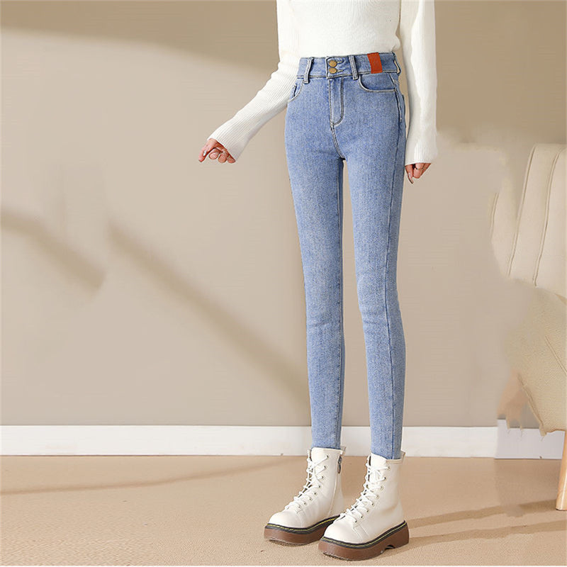 New Fashion Skinny Warm Jeans