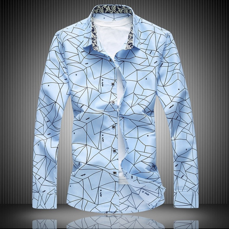 Men's shirts long casual shirts