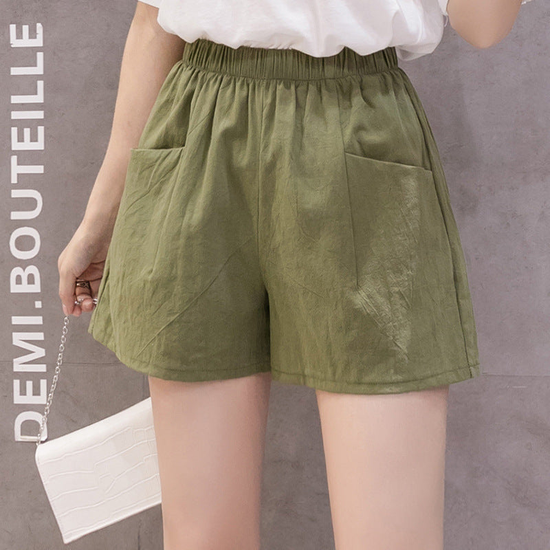 Women's Loose Korean Style High Waist Casual Shorts