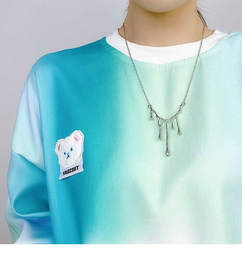 Frosty Hip Hop Sweet Cool Spice Girl Sweater Chain