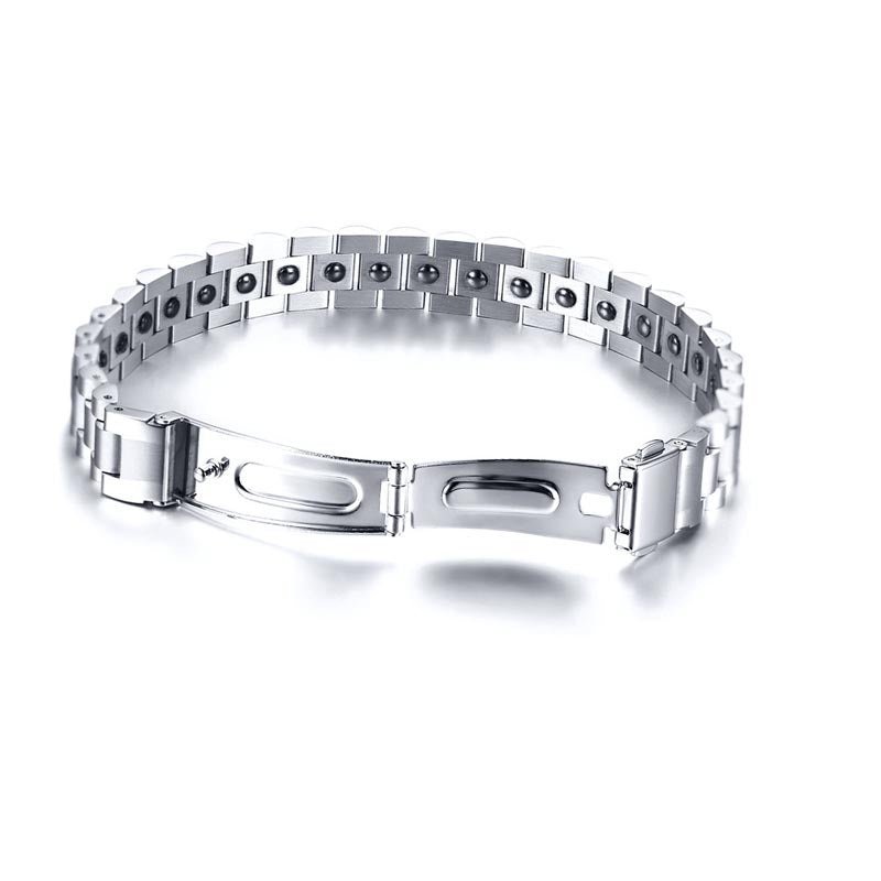 Fashion Titanium Steel Magnet Bracelet For Men And Women