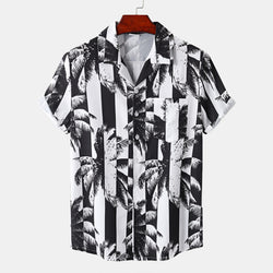 Loose Fashion Short Sleeve Printed Shirt