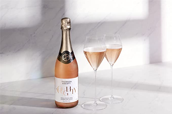 Thomson & Scott Noughty, Alcohol Free, Organic Sparkling Rosé, Low-Sugar