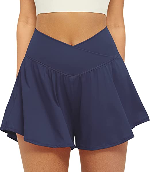 FireSwan Crossover Athletic Shorts for Women