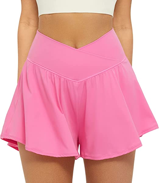 FireSwan Crossover Athletic Shorts for Women