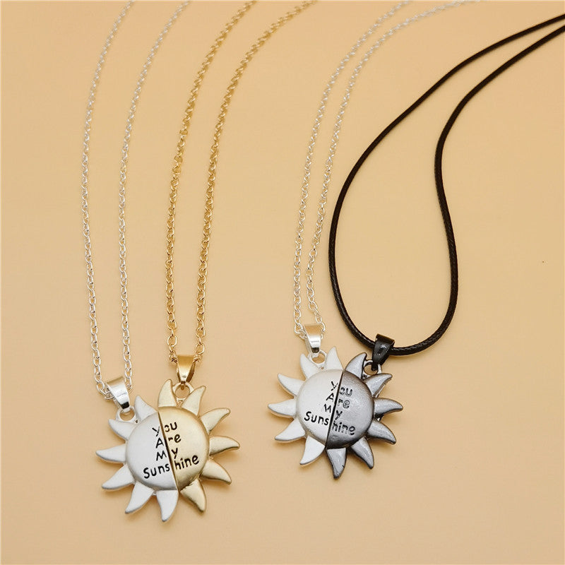 European And American New Creative Solar Magnetic Couple Necklace