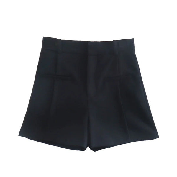 Temperament Pocket Decoration High Waist Shorts