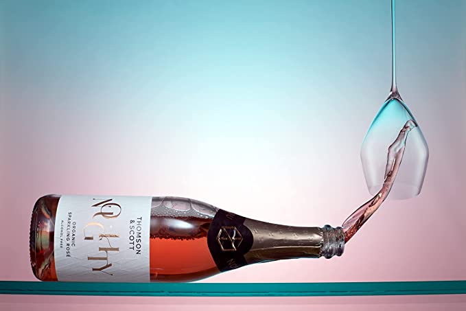 Thomson & Scott Noughty, Alcohol Free, Organic Sparkling Rosé, Low-Sugar