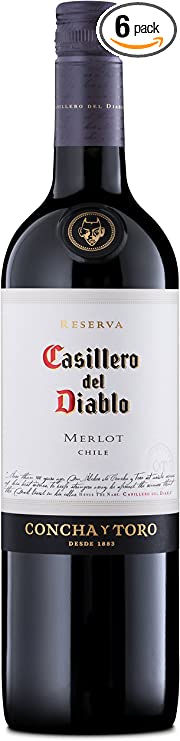 Casillero del Diablo Merlot Red Wine, Chile, Silky Smooth & Medium Bodied