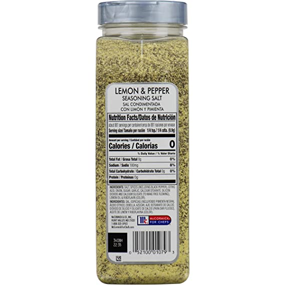 McCormick Culinary Lemon & Pepper Seasoning Salt