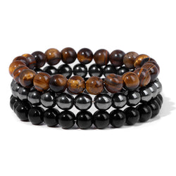 Natural Stone Bead Bracelet For Men