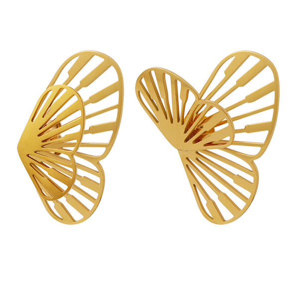 Women's Niche Design Gold Plated Earrings