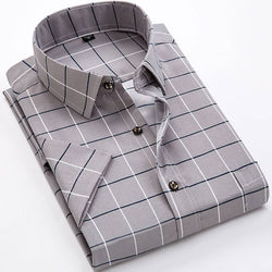 Men's Slim Casual Long-sleeved Striped Shirt