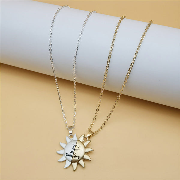 European And American New Creative Solar Magnetic Couple Necklace