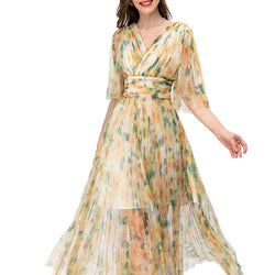 Women's Retro Casual Temperament Printed Dresses