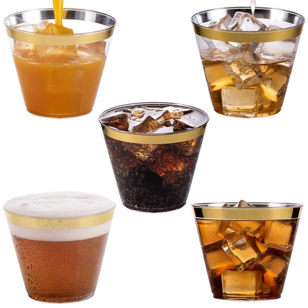 25pcs  disposable cup plastic wine cup