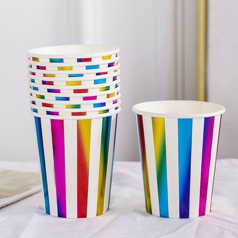 Colorful birthday dinner disposable Party Paper Cup