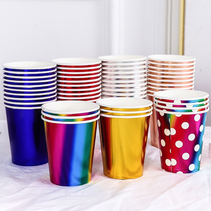 Colorful birthday dinner disposable Party Paper Cup