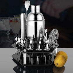 550/750ml Stainless Steel Cocktail Shaker Set Mixer