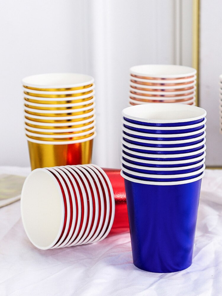 Colorful birthday dinner disposable Party Paper Cup