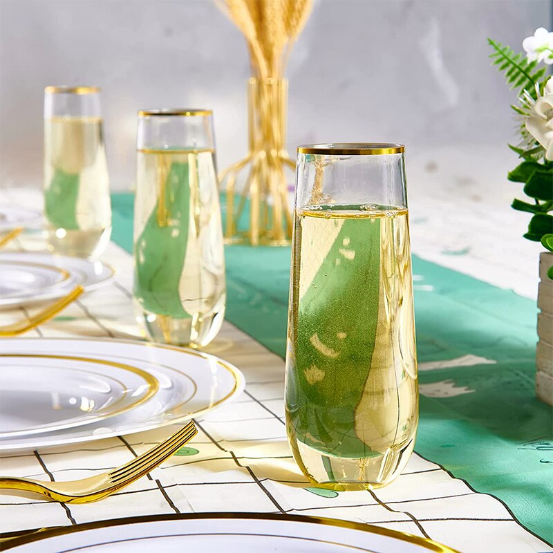 Disposable Champagne Glass Transparent Plastic cup