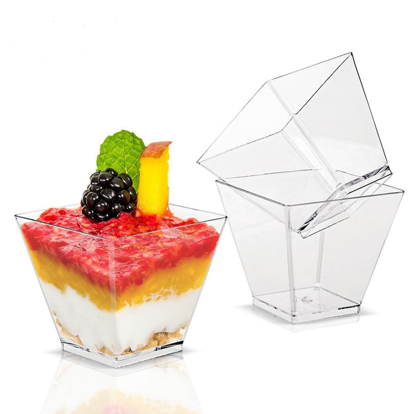 Clear Plastic Disposable Cups Party Shot Glasses