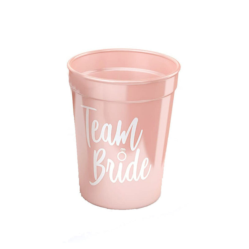 Bachelorette Party Team Bride Plastic Drinking Cups