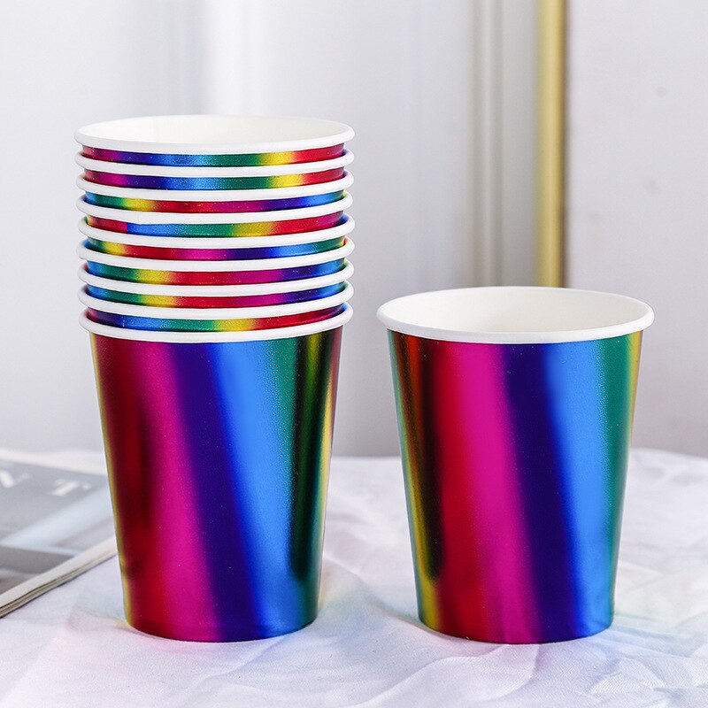 Colorful birthday dinner disposable Party Paper Cup